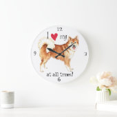 Ik hou van mijn IJslandse Sheepdog Grote Klok (Huis)