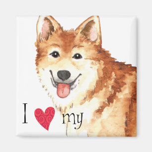 Ik hou van mijn IJslandse Sheepdog Magneet