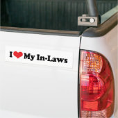 Ik hou van mijn In-Laws Bumpersticker (Op Truck)