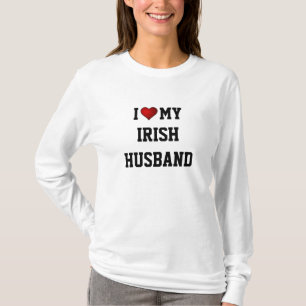 IK HOU VAN MIJN IRISH HUSBAND T-shirt. T-shirt