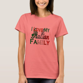Ik hou van mijn Italiaanse familie T-shirt