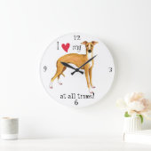 Ik hou van mijn Italiaanse Greyhound Grote Klok (Huis)