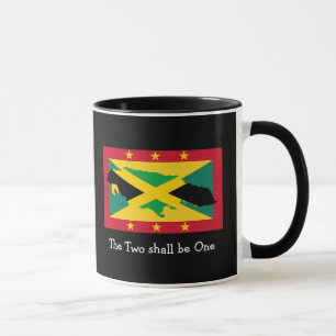 Ik hou van mijn...  Jamaica   Grenada DUAL FLAG    Mok