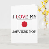 Ik hou van mijn Japanse moeder Kaart (Gele Bloem)