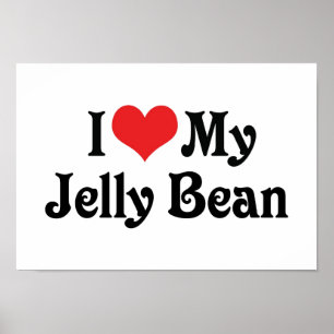 Ik hou van mijn Jelly Bean Poster