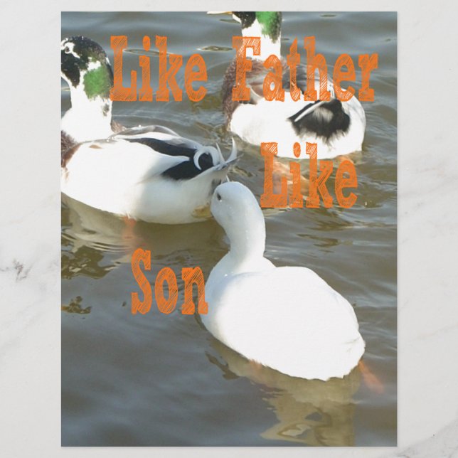 Ik hou van mijn jongen als vader als zoon (Voorkant)