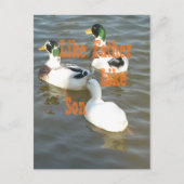 Ik hou van mijn jongen als vader als zoon briefkaart (Voorkant)