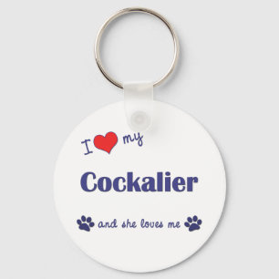 Ik hou van mijn kalier (Vrouw Dog) Sleutelhanger