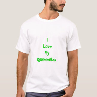 Ik hou van mijn kamergenoten t-shirt