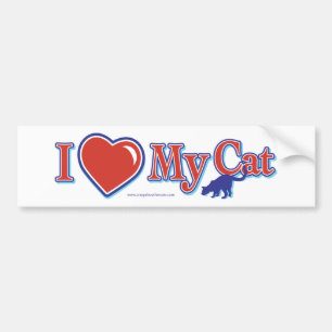 Ik hou van mijn kat bumpersticker
