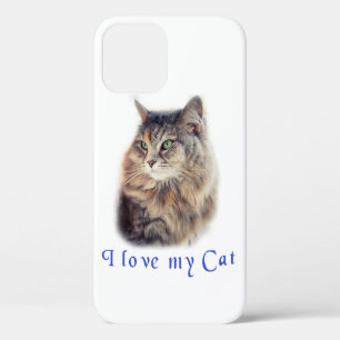 Ik hou van mijn kat iPhone 12 hoesje