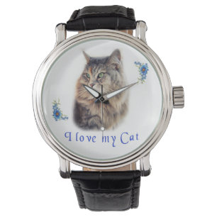 Ik hou van mijn kat horloge