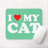 Ik hou van mijn kat muismat (Met muis)