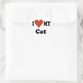 Ik hou van mijn kat Sticker (Tas)