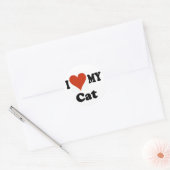 Ik hou van mijn kat Sticker (Envelop)