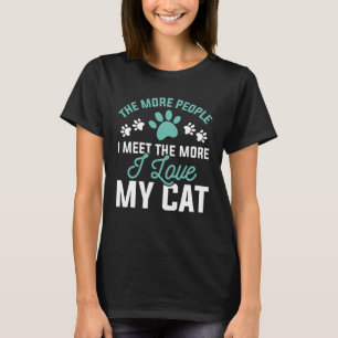 Ik hou van mijn kat t-shirt
