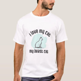 ik hou van mijn kat t-shirt