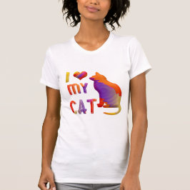 Ik hou van mijn kat T-shirt