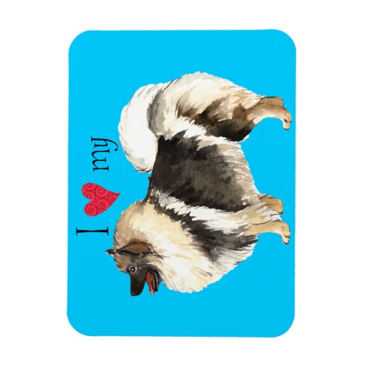 Ik hou van mijn Keeshond Magneet (Verticaal)