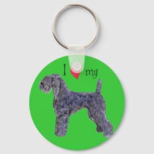 Ik hou van mijn Kerry Blue Terrier Sleutelhanger