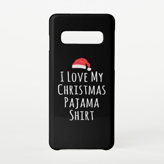 Ik hou van mijn kerstpajama-Shirt Samsung Galaxy Hoesje (Achterkant)