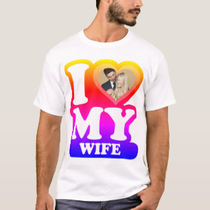 Ik hou van mijn kinderpanema - Aangepaste foto op T-shirt