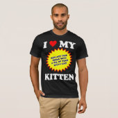 ik hou van mijn kitten t-shirt (Voorkant volledig)