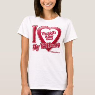 Ik hou van mijn Kittens - Foto T-shirt