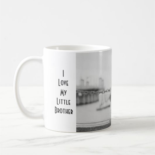 Ik hou van mijn kleine broer koffiemok (Links)