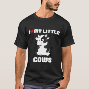 Ik hou van mijn kleine koeien boeren koeien T-shir T-shirt