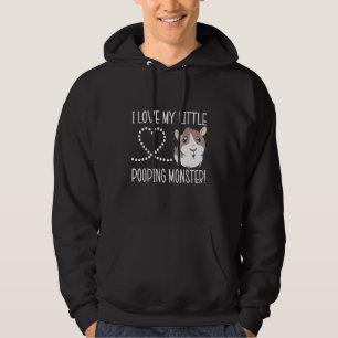 Ik hou van mijn kleine pooping Monster Guinee Pig  Hoodie