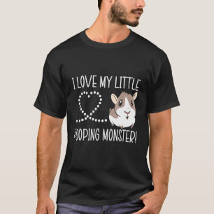 Ik hou van mijn kleine pooping Monster Guinee Pig T-shirt