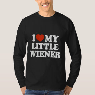 Ik hou van mijn kleine Wiener Funny Wiener Dog Dac T-shirt