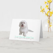 Ik hou van mijn kleine witte hond - Havanees Kaart (Gele Bloem)
