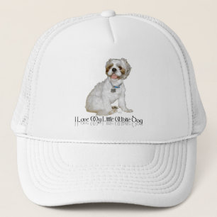 Ik hou van mijn kleine witte hond - Shih Tzu Trucker Pet