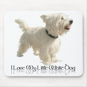 Ik hou van mijn kleine witte hond - Westie Muismat
