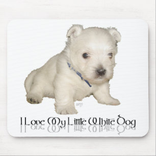 Ik hou van mijn kleine witte hond - Westie Puppy Muismat