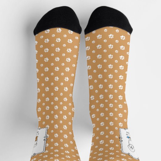 Ik hou van mijn kleinhond Bichon Frise Dog - groot Sokken (Top)