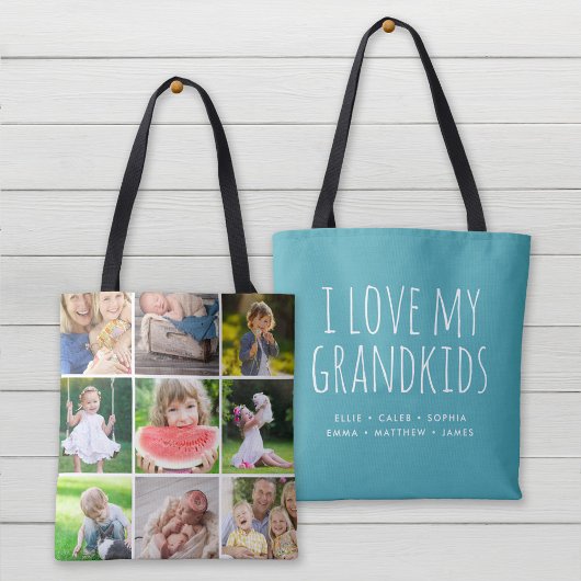 Ik hou van mijn kleinkinderen 9 Foto Instagram Col Draagtas