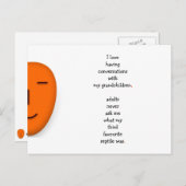 Ik hou van mijn kleinkinderen Opa Oma Citaat Grapp Briefkaart (Voorkant / Achterkant)