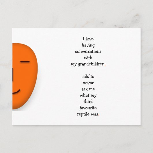 Ik hou van mijn kleinkinderen Opa Oma Citaat Grapp Briefkaart (Voorkant)