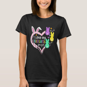 Ik hou van mijn kleuterschool konijntjes op Paasda T-shirt
