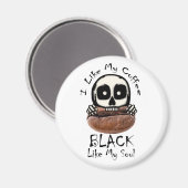 Ik hou van mijn koffie Black Magneet (Voorkant / Achterkant)