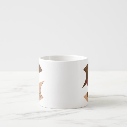 Ik hou van mijn koffieretro Java Espresso Kop (Voorkant)