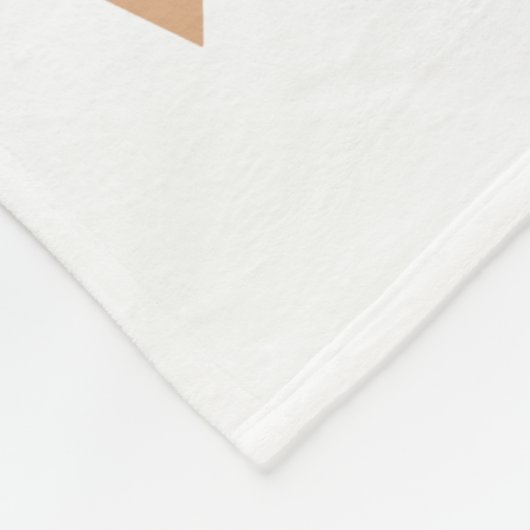 Ik hou van mijn koffieretro Java Fleece Deken (Hoek)