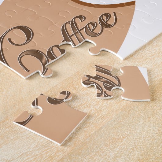 Ik hou van mijn koffieretro Java Legpuzzel (Zijkant)