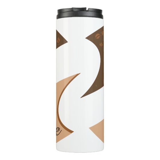 Ik hou van mijn koffieretro Java Thermosbeker (Achterkant)