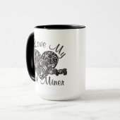 ik hou van mijn kolenmijnwerker mok (Voorkant links)
