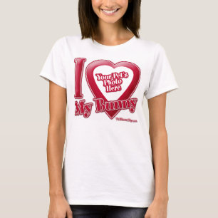 Ik hou van mijn konijn - Foto T-shirt