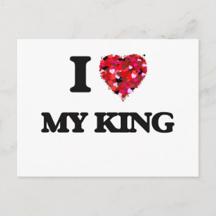 Ik hou van mijn koning briefkaart